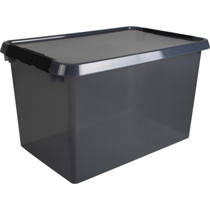 Sunware Comfort Line Opbergbox 62L 60x40x34 cm Transparant/Antraciet