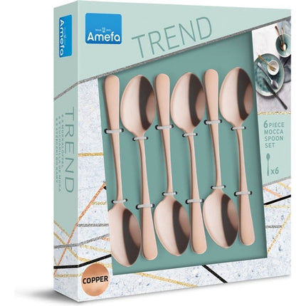 Amefa Austin Theelepels 6 Stuks Koper