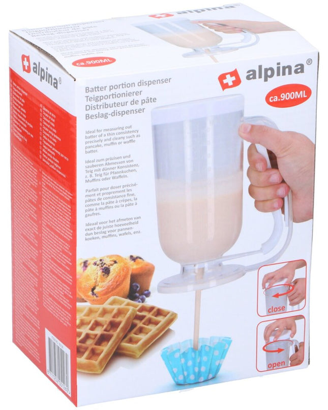 Alpina Beslagdispenser 900 ml Wit/Transparant