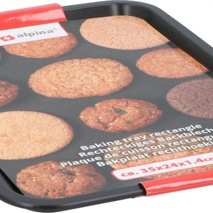 Alpina Bakplaat zwart 35x24 cm
