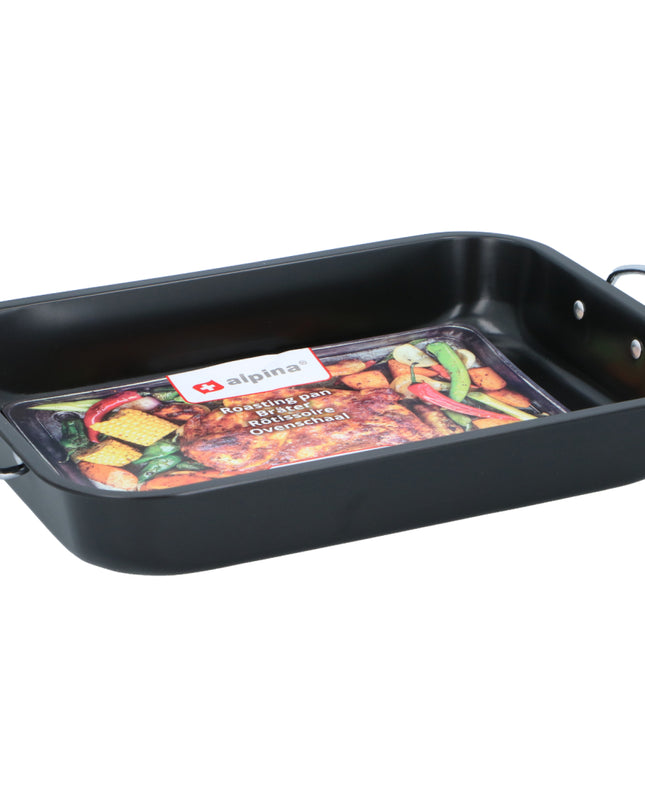 Alpina Ovenschaal 39x29x6 cm Zwart