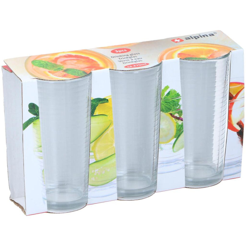 Alpina Drinkglazen 270 ml 3 Stuks Transparant
