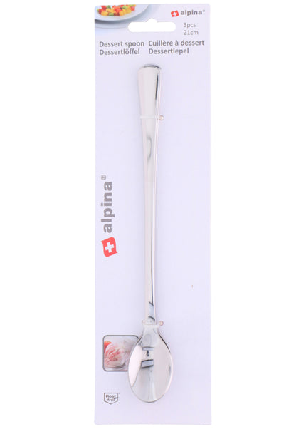 Alpina Dessertlepels 21 cm 3 Stuks RVS