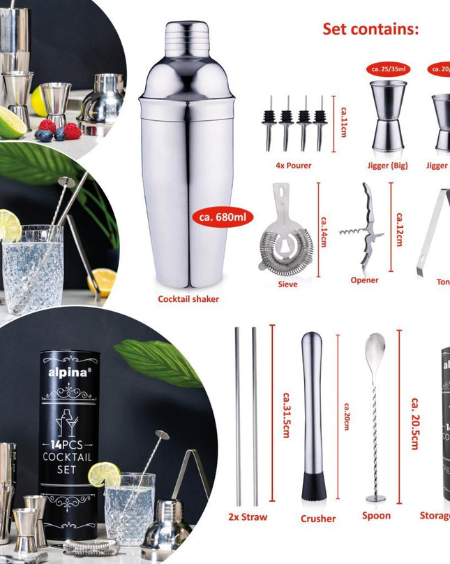 Alpina Cocktailset 14-delig
