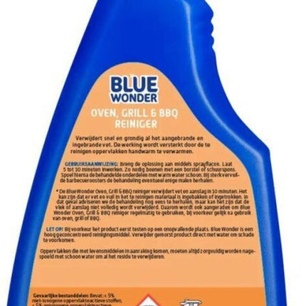 Blue Wonder Oven/Grill- En Barbecue-reiniger Spray