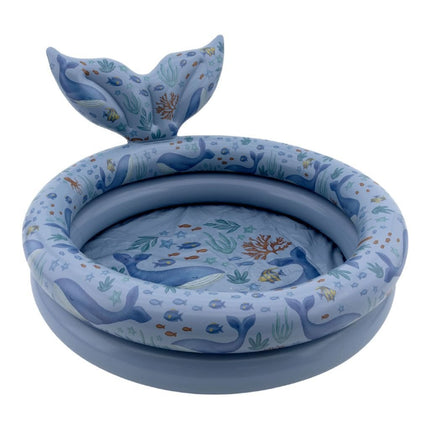 Little Dutch Ocean World Zwembad met Staart 80 cm Blauw