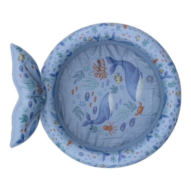 Little Dutch Ocean World Zwembad met Staart 80 cm Blauw