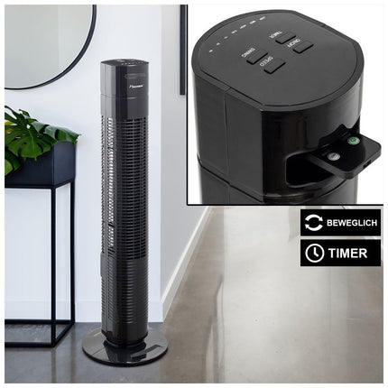 Bestron AFT770ZRC Torenventilator 78 cm Zwart