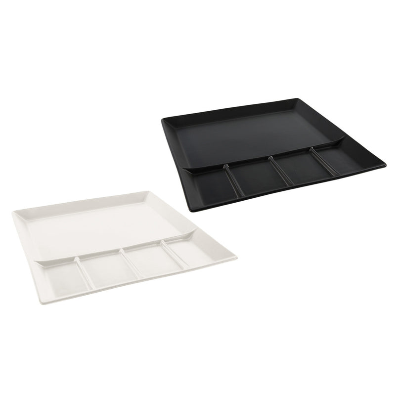 Fonduebord 24,5 X 24,5 Cm Zwart Of Wit