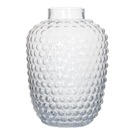 Glazen Bubbel Vaas 25x18 cm Transparant