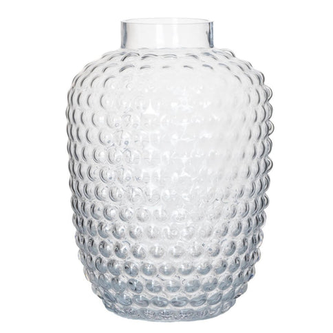 Glazen Bubbel Vaas 25x18 cm Transparant