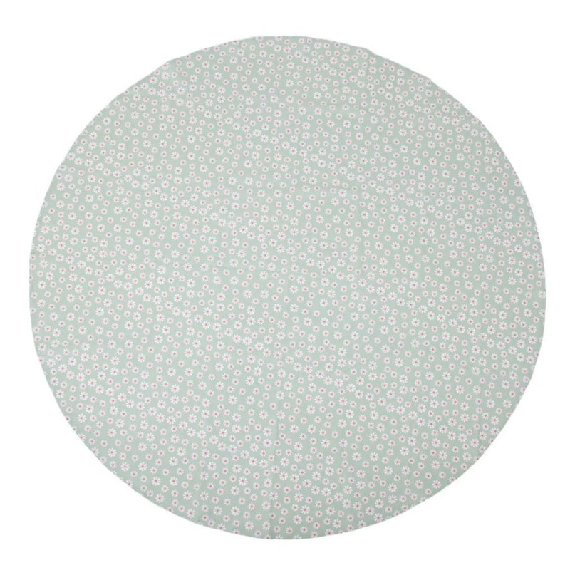 Linen&amp;More Daisy Flowers Tafelkleed 160 cm Groen/Katoen