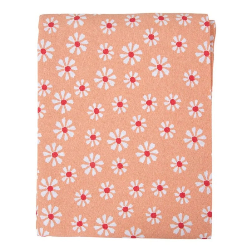 Linen&amp;More Daisy Flowers Tafelkleed 160 cm Oranje/Katoen