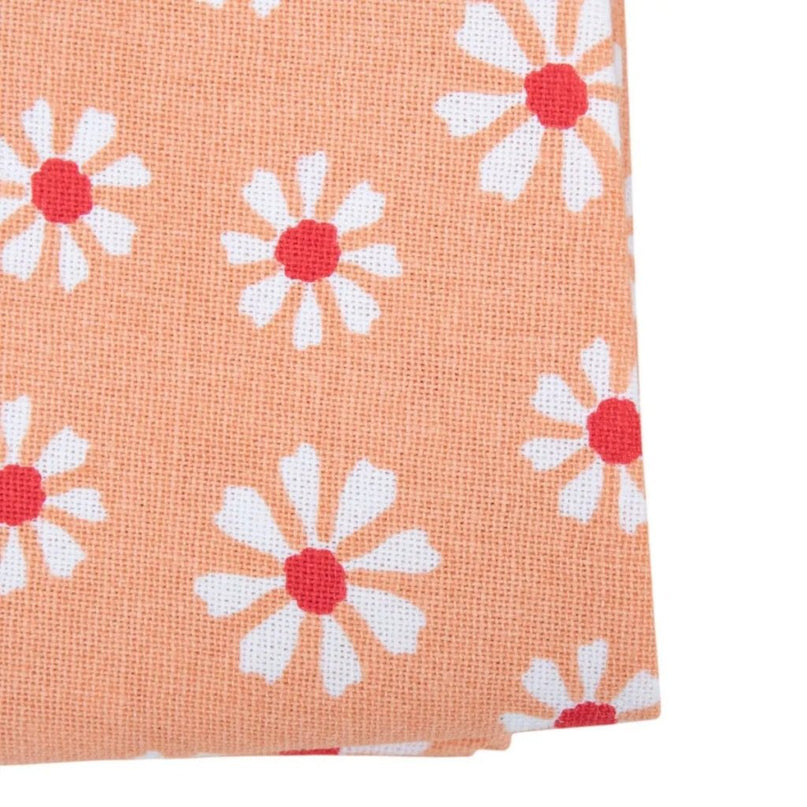 Linen&amp;More Daisy Flowers Tafelkleed 160 cm Oranje/Katoen