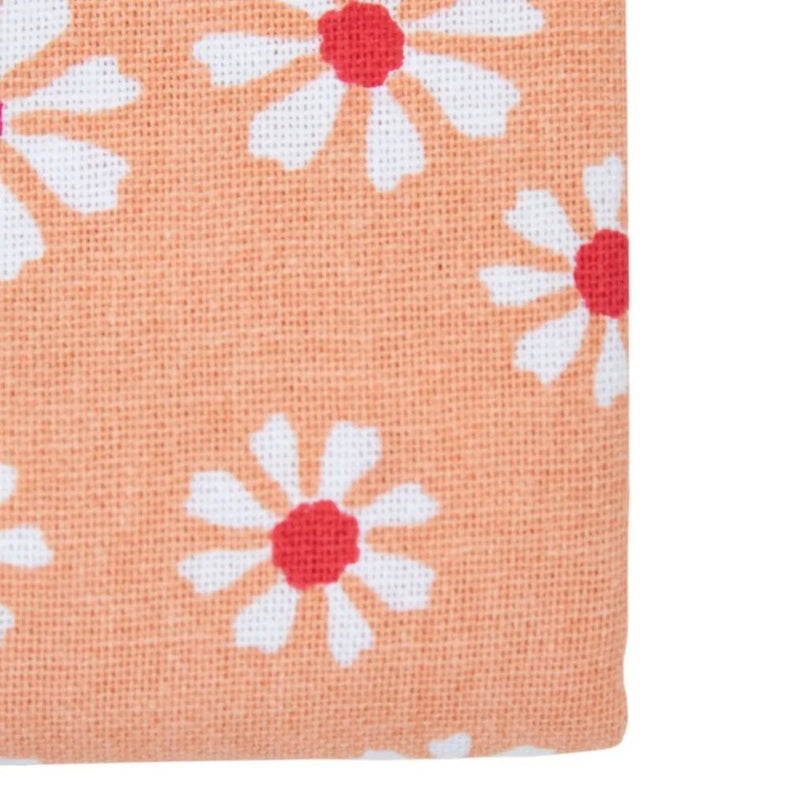 Linen&amp;More Daisy Flowers Tafelkleed 140x250 cm Oranje/Katoen