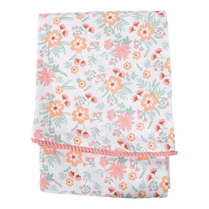 Linen&amp;More Life in Bloom Tafelkleed 160 cm Roze/Katoen