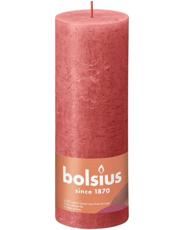 Bolsius Rustieke Stompkaars 19x6,8 cm Blossom Pink