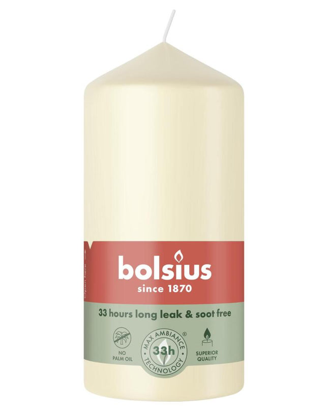 Bolsius Stompkaars 12x5.8 cm Soft Pearl