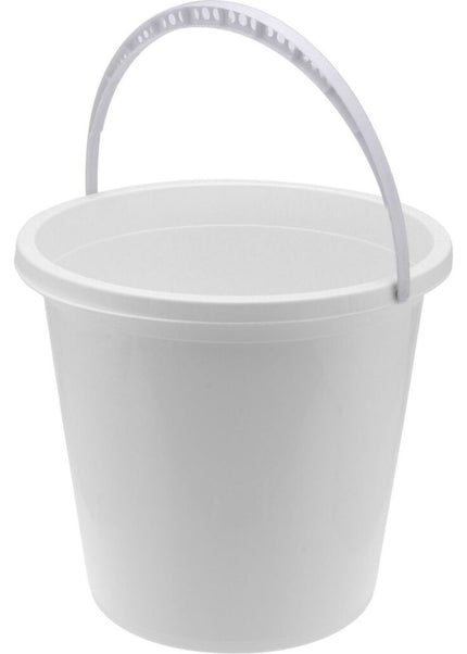 Emmer met Handvat 12L Wit
