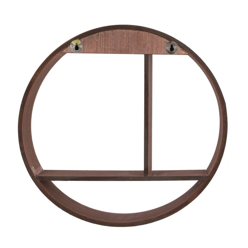 Decoratie Houten Wandrek Rond 37 cm Assorti