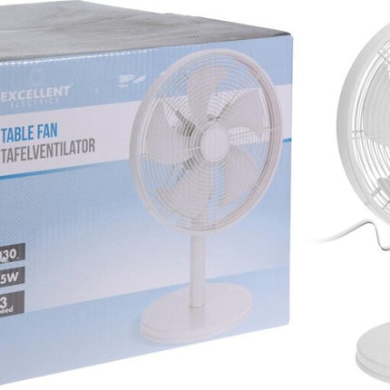 Excellent Electrics Tafelventilator 30cm Wit