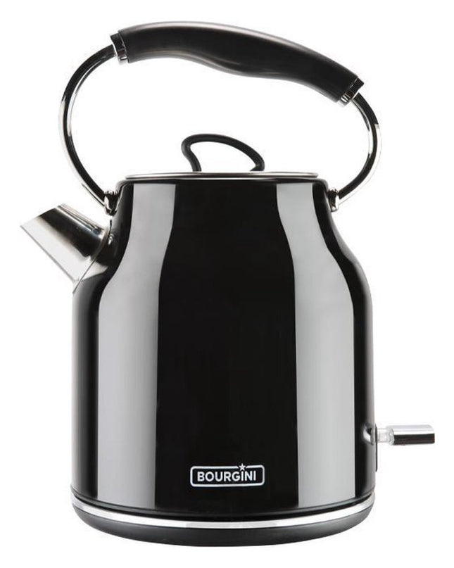 Bourgini Retro Waterkoker 1.7L 2200W Zwart