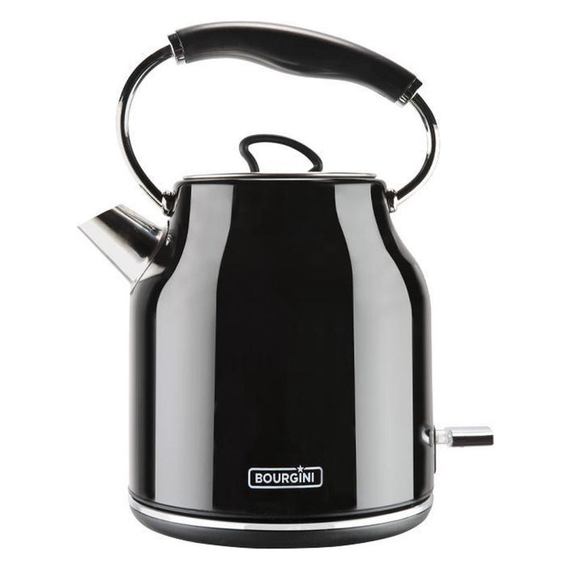 Bourgini Retro Waterkoker 1.7L 2200W Zwart