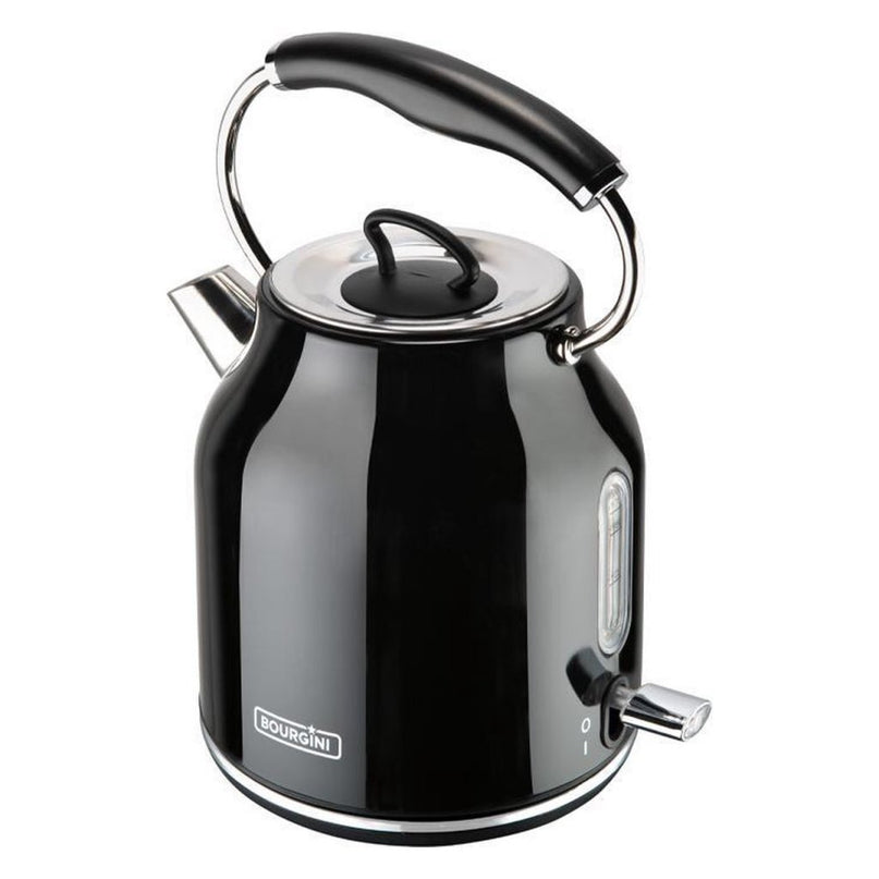 Bourgini Retro Waterkoker 1.7L 2200W Zwart