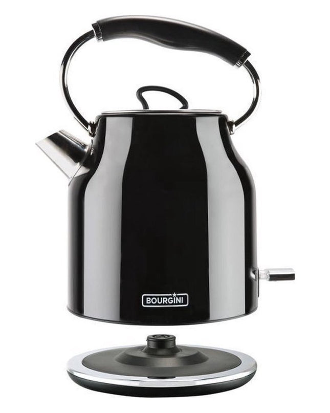 Bourgini Retro Waterkoker 1.7L 2200W Zwart