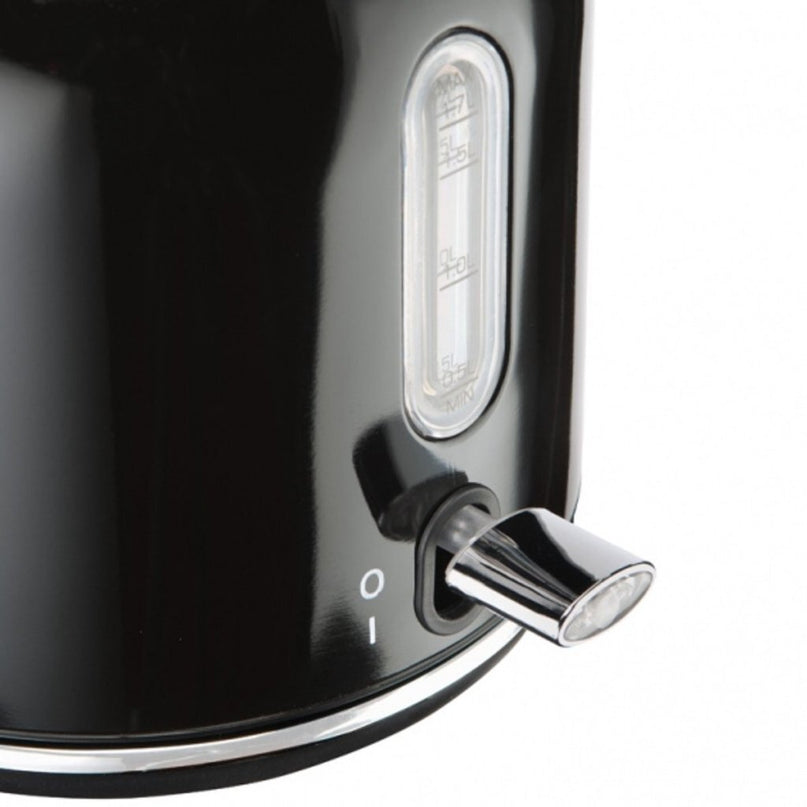Bourgini Retro Waterkoker 1.7L 2200W Zwart