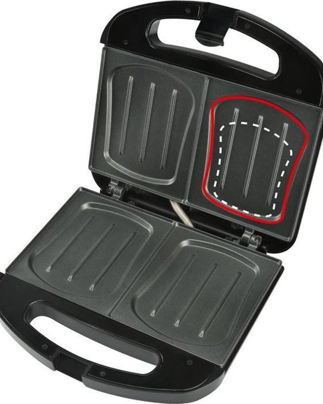 Bourgini Sandwich Maker XXL Zwart