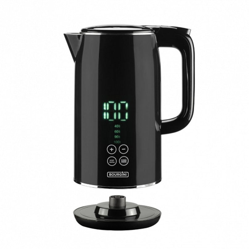 Bourgini 23.5011.00.00 Touch Digital Waterkoker 1.7L 1800W Zwart