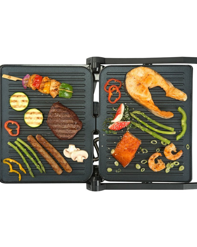 Bourgini Classic Contactgrill RVS/Zwart