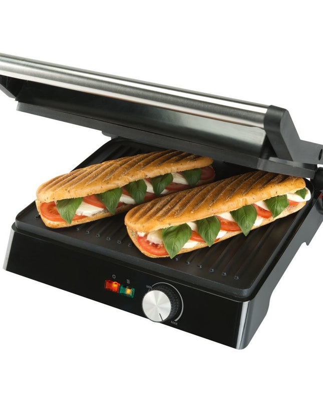Bourgini Classic Contactgrill RVS/Zwart