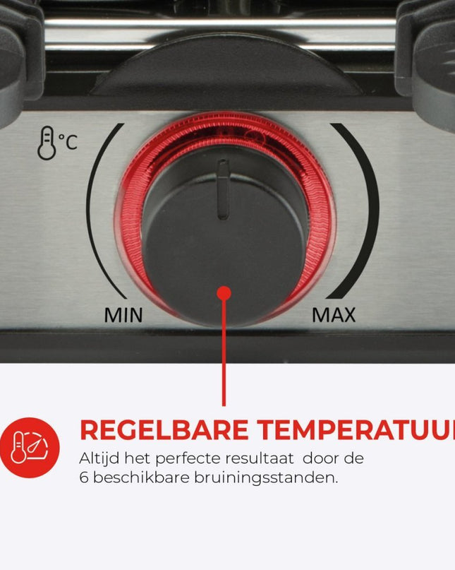Bourgini Gourmette Reclette Pure Zwart/RVS