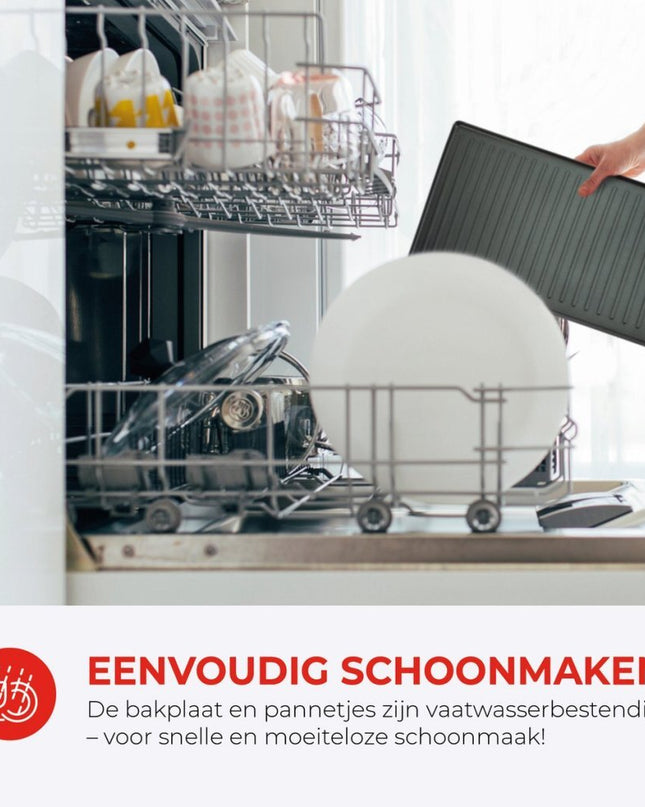 Bourgini Gourmette Reclette Pure Zwart/RVS
