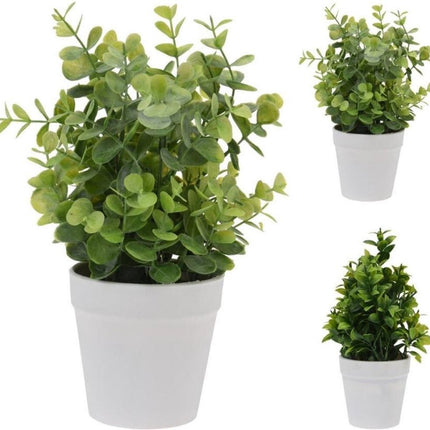 Kunstplant in Bloempot Groen 25cm