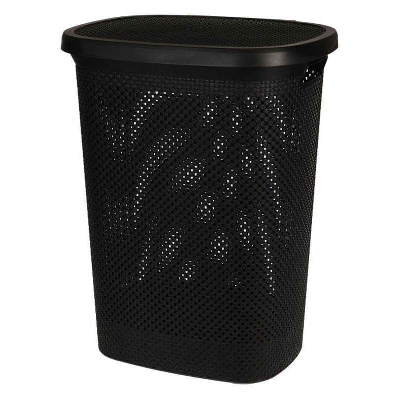 Wasmand 60L Zwart