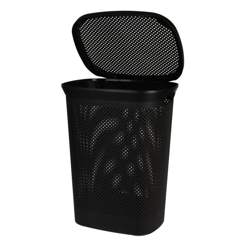 Wasmand 60L Zwart