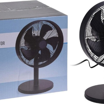 Excellent Electrics Tafelventilator 3 Snelheden 40 W 35x27x57 cm Zwart