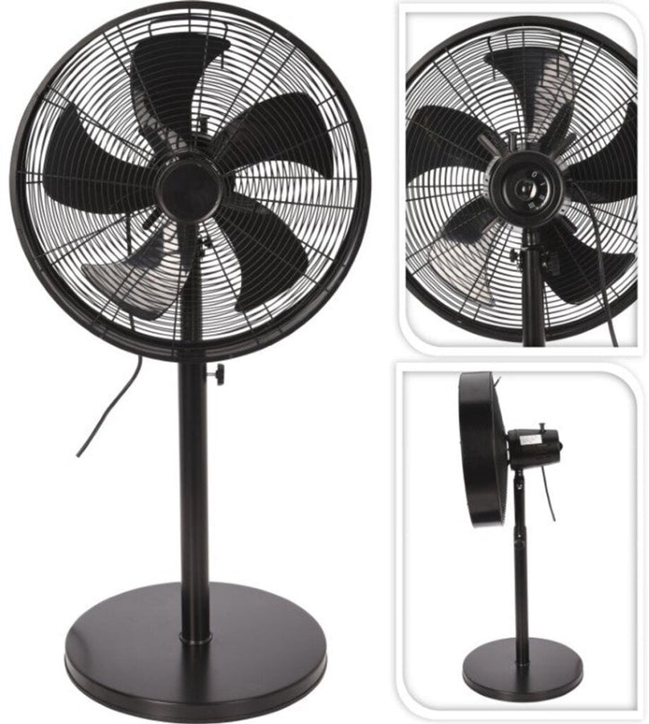 Excellent Electrics Staande Ventilator 50W &Oslash;40 cm Zwart