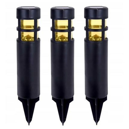 Pro Garden Solar Tuinlampen 3 Stuks Zwart