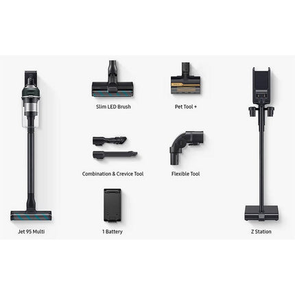 Samsung VS20C954CTN/WA Jet 95 Multi Accu Steelstofzuiger Zwart