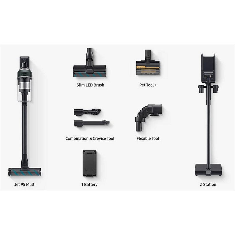 Samsung VS20C954CTN/WA Jet 95 Multi Accu Steelstofzuiger Zwart