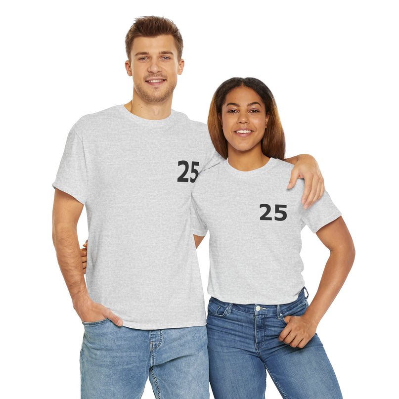 T-Shirt - Number 25 for Casual Wear