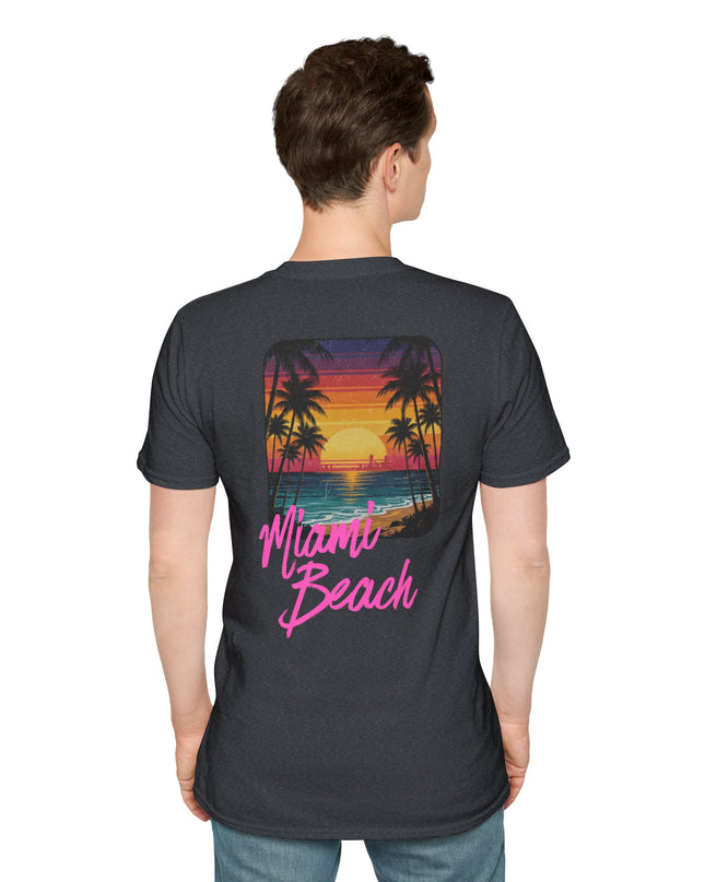 Heren T-shirt - Miami Beach Misocozy