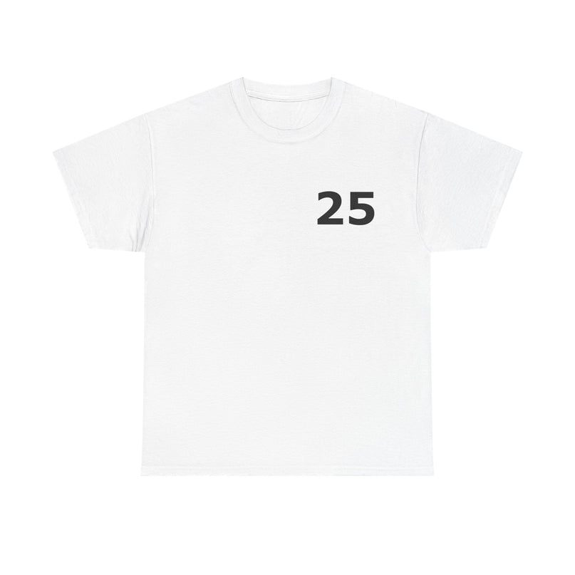 T-Shirt - Number 25 for Casual Wear