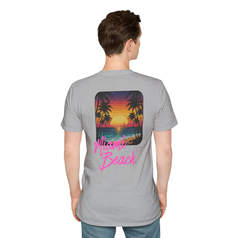 Heren T-shirt - Miami Beach Misocozy