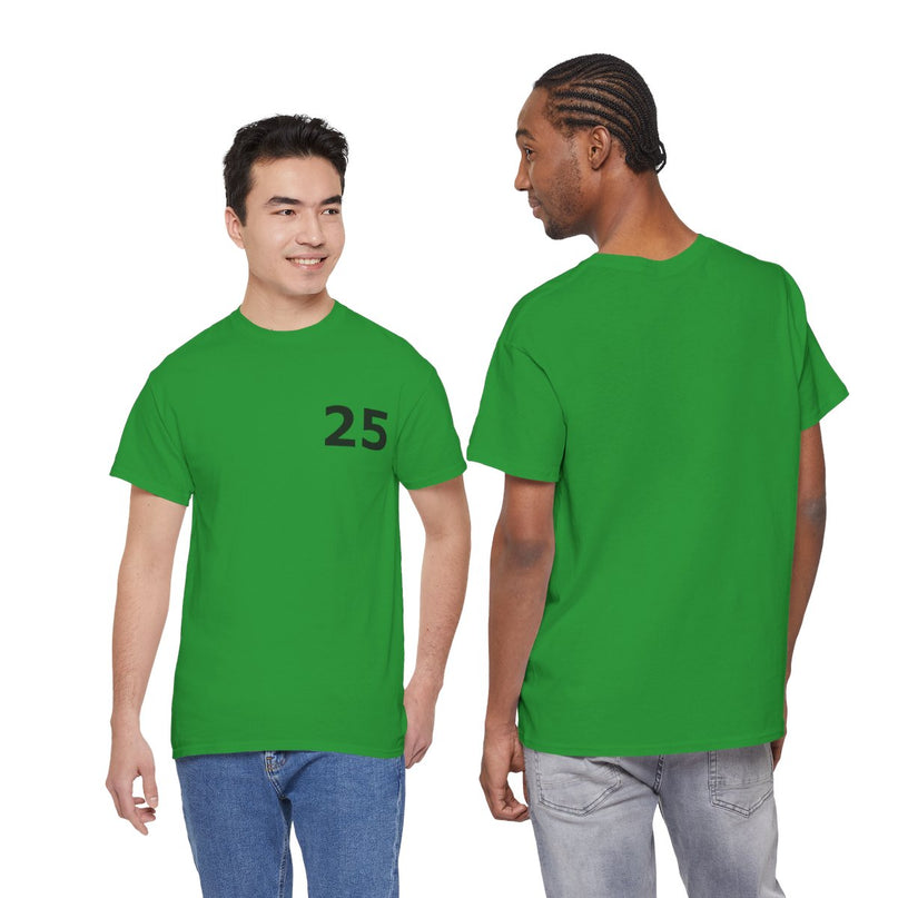 t-shirt---number-25-for-casual-wear-groen