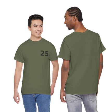 t-shirt---number-25-for-casual-wear-olijfgroen